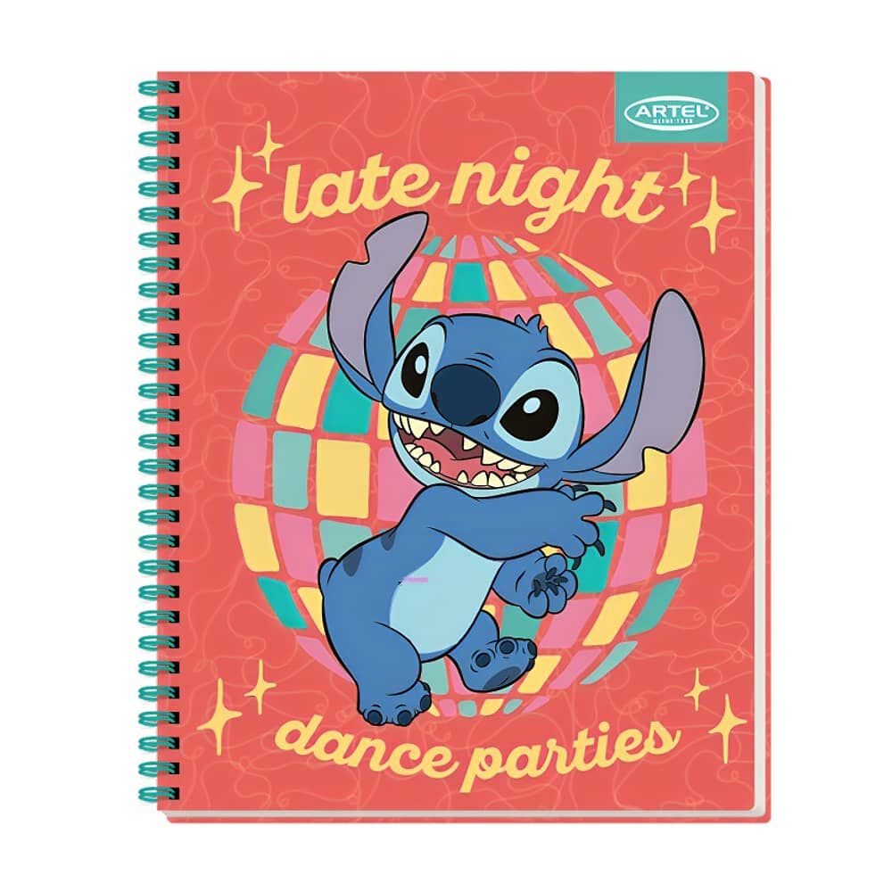 Pack 10pcs Cuadernos Univ 100hj Stitch Disco Artel 0389 image number 0.0