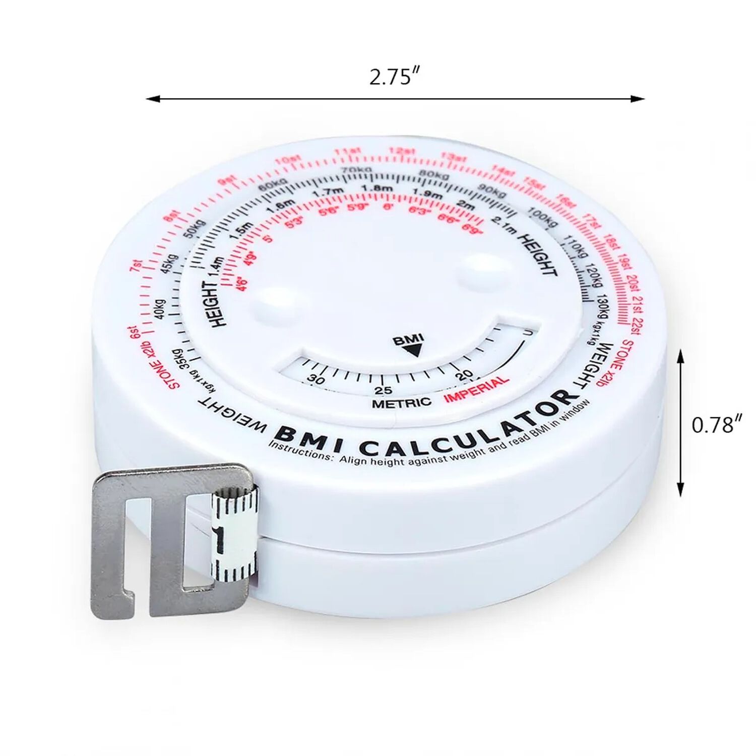 Cinta M&eacute;trica Huincha Indicador De Masa Corporal Imc image number 2.0