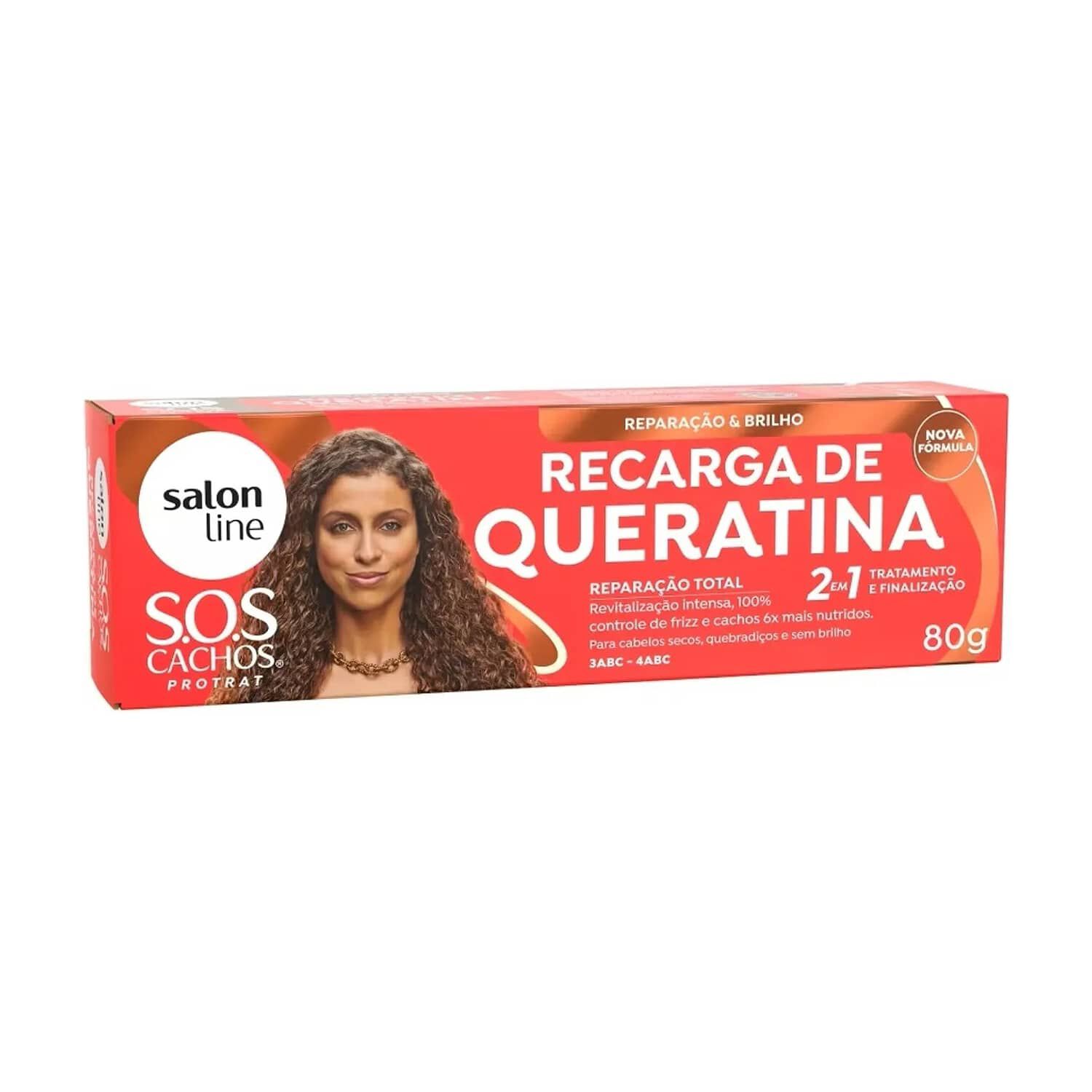Recarga De Queratina Sos Cachos De 80gr Salonline image number 0.0