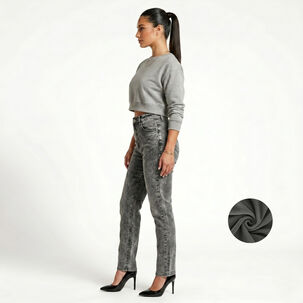 Jeans Pantalon Recto Forro Polar Mujer