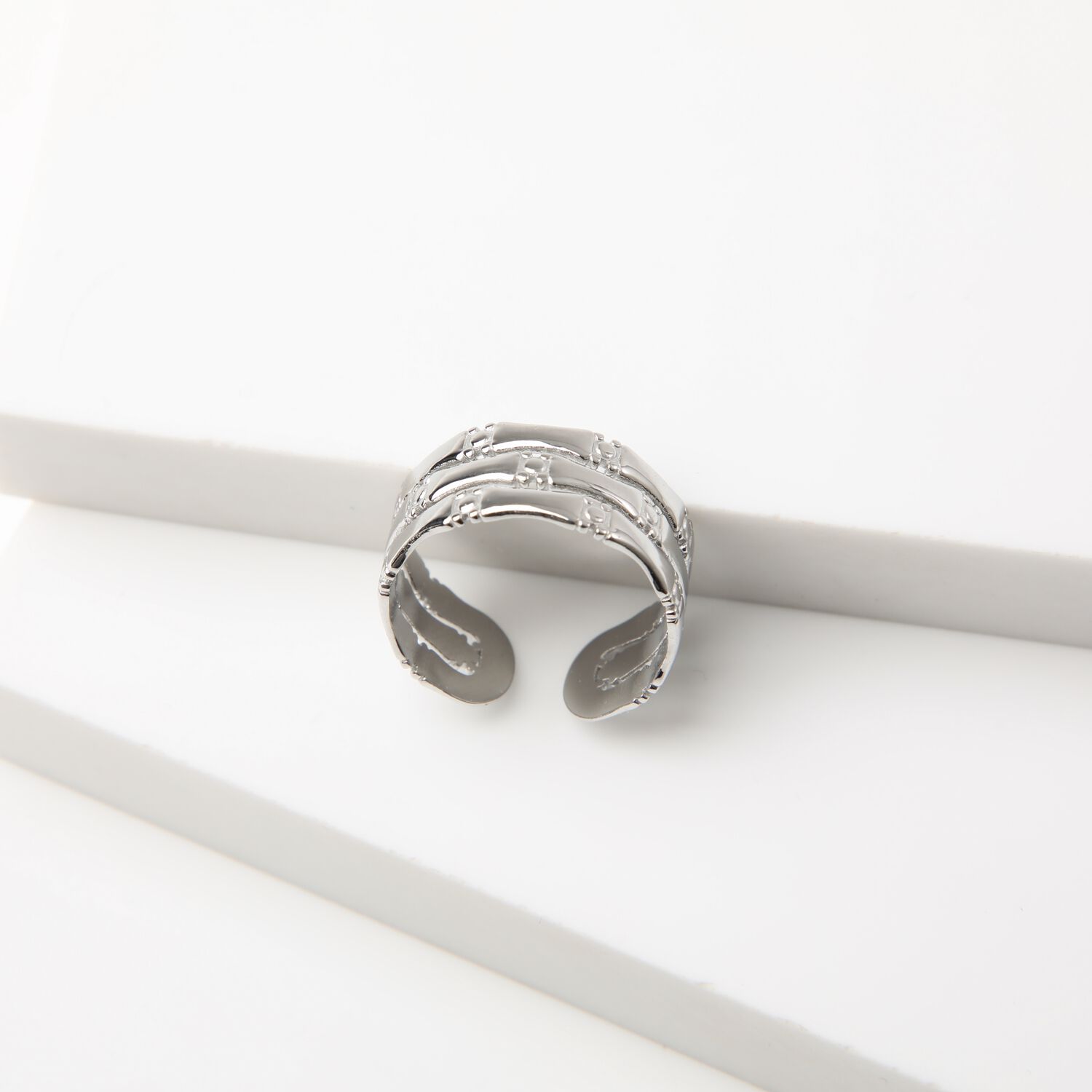 Anillo 19v69 Plateado Mujer Str200 image number 1.0