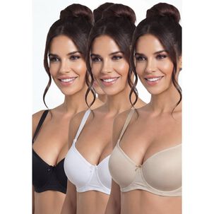 Pack 3x Sosten Microfibra P350.024-sur Kayser