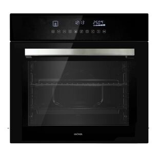 Horno El&eacute;ctrico Empotrable Gr&ouml;ner Black Touch Triple Vidrio 10f 59l