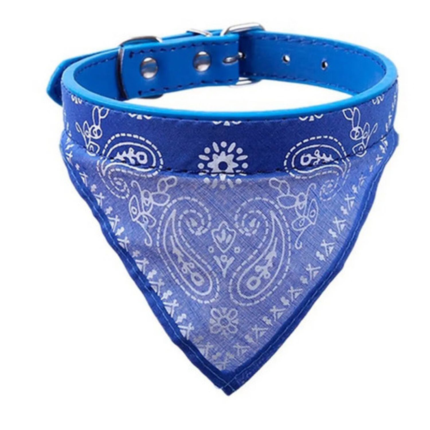 Collar Para Mascota Perro Gato Con Pa&ntilde;uelo Talla S Azul image number 1.0