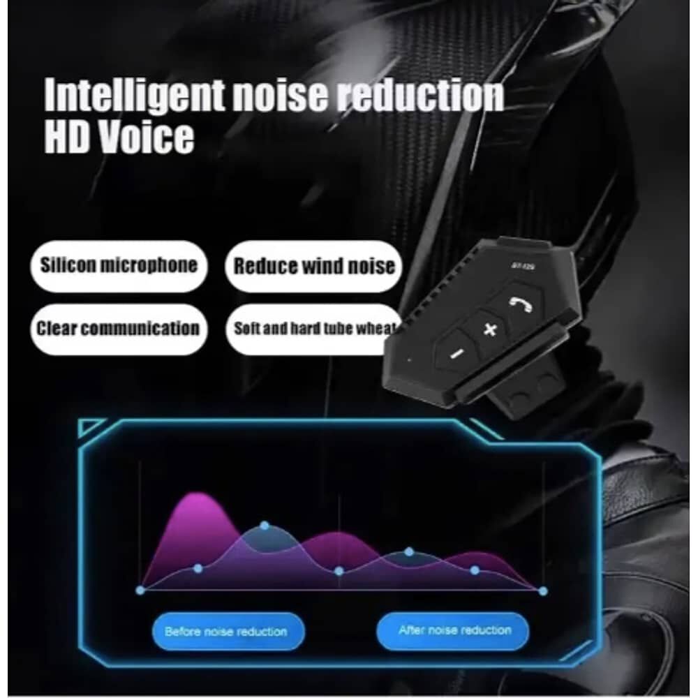 Auriculares Bluetooth Bt12 Intercomunicador Moto Bluetooth 5 Tipo Bt-12s image number 3.0