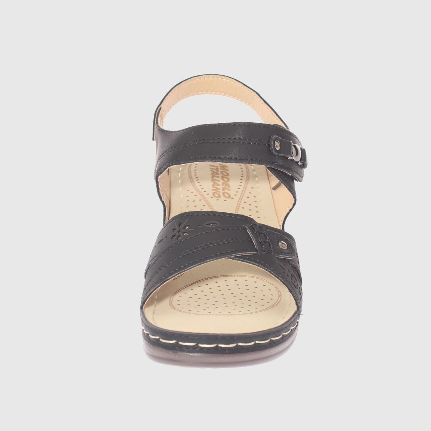 Sandalia Confort Negro Modelo Italiano Art. 5ask76614black image number 2.0