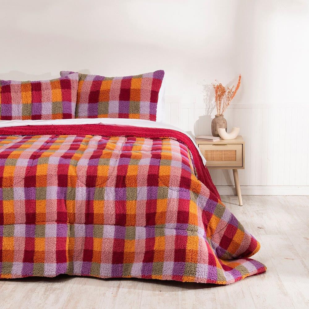 Plumon Sherpa/sherpa Estampado 2 Plazas Vicky image number 0.0