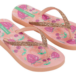 Sandalia Infantil Beige/rosa Garden Shine Ipanema