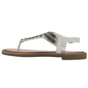Sandalia Mujer Casual Blanco Chalada Buckel-5