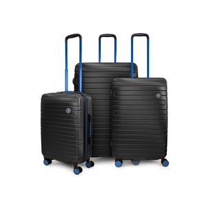Set 3 Maletas Cabina Mediana Grande Milan Negro Penguin