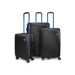 Set 3 Maletas Cabina Mediana Grande Milan Negro Penguin