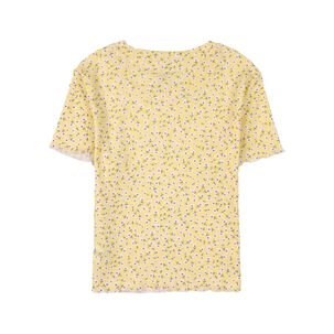 Polera Crop Estampada Manga Corta Cuello Redondo Mujer Freedom