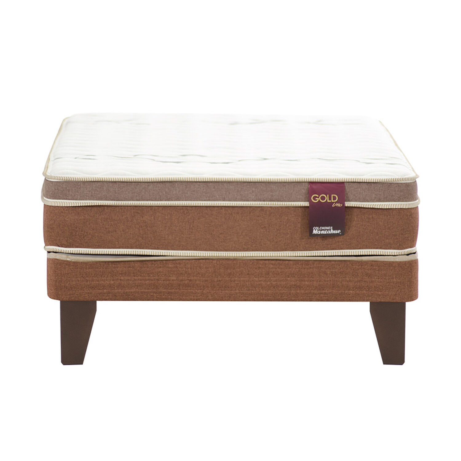 Cama Europea Mantahue Gold Uno / 1.5 Plazas / Base Normal image number 1.0