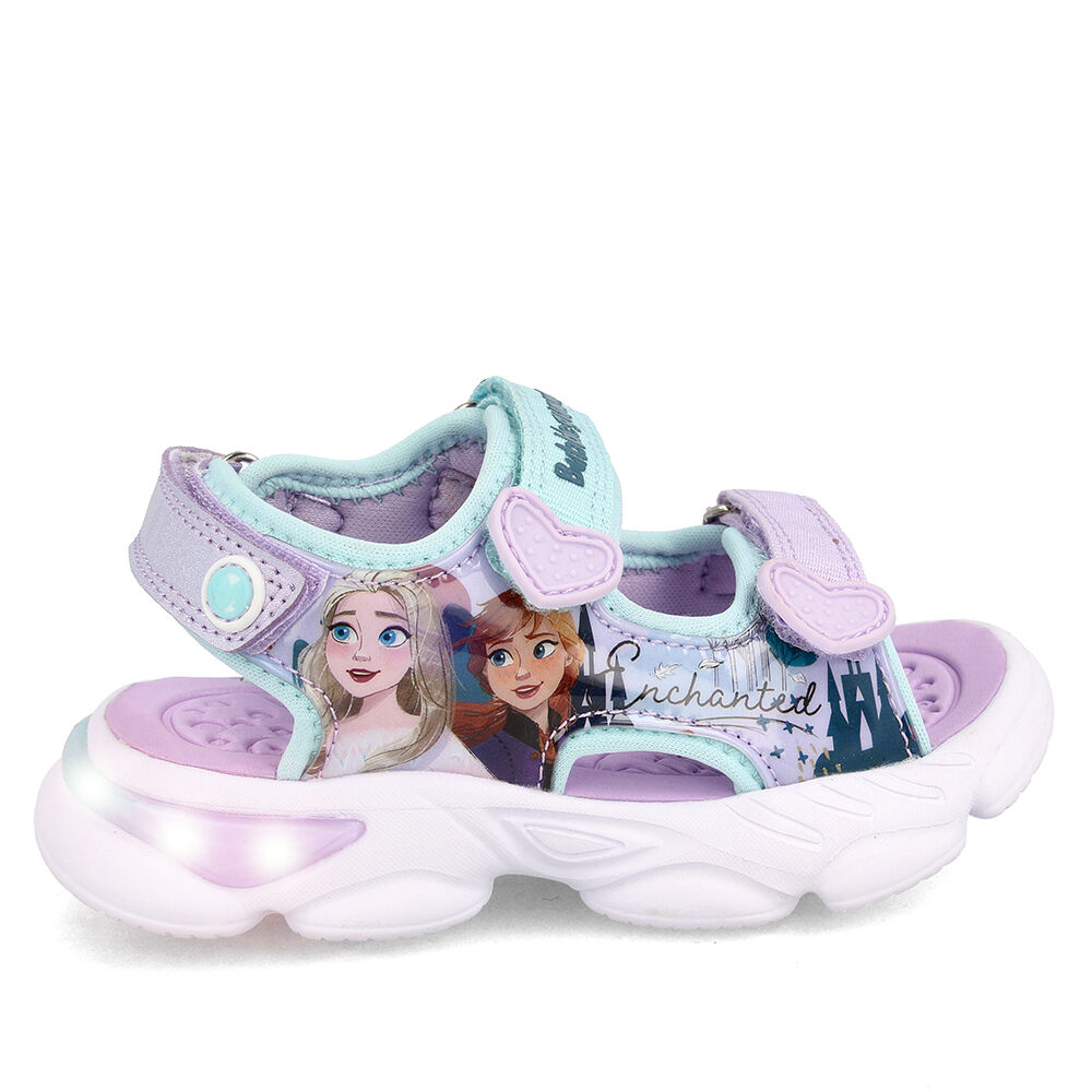 Sandalia Niña Bubblegummers Frozen 3 Lila-aqua image number 6.0