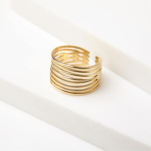 Anillo 19v69 Dorado Mujer Str340