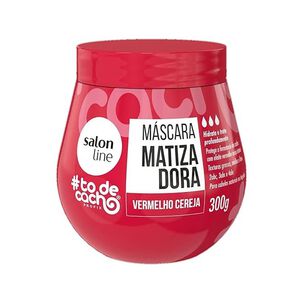 Mascara Matizadora To De Cacho Rojo Cereza 300gr Salon Line