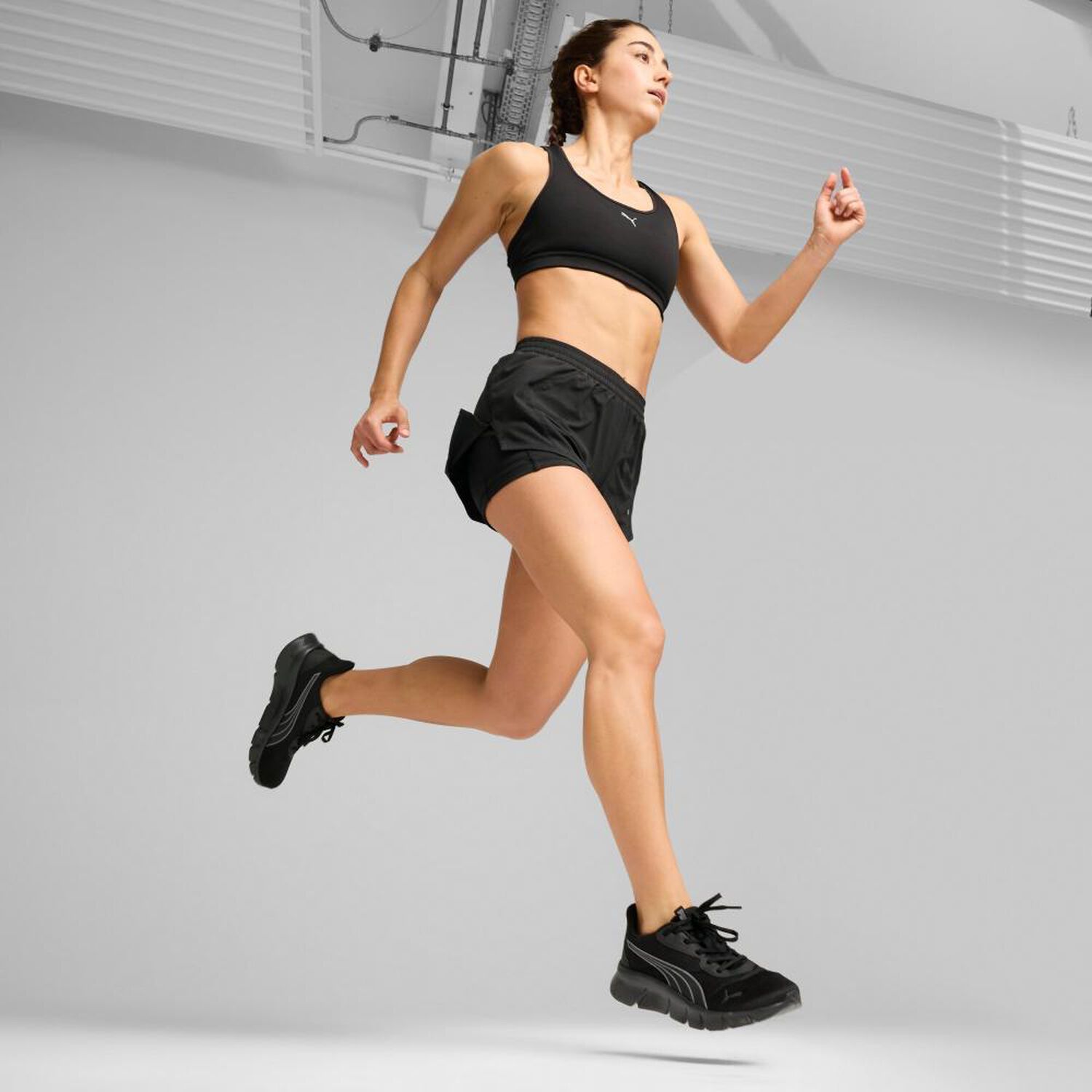 Zapatilla Running Mujer Puma Flexfocus Lite Negro image number 7.0