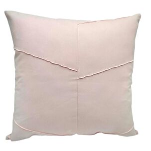 Pack De 02 Fundas De Cojín De Semicuero Sintético 50x50 Cm Rosado