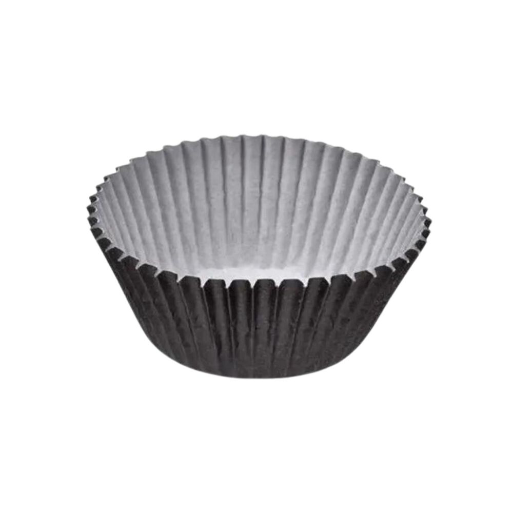 Moldes Cupcakes Papel Color Negro 48un Cotillon Celebración image number 1.0