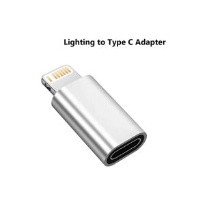 Adaptador Compatible Iphone Lightning A Tipo C Otg De 8 Pines Macho A Tipo C Hembra