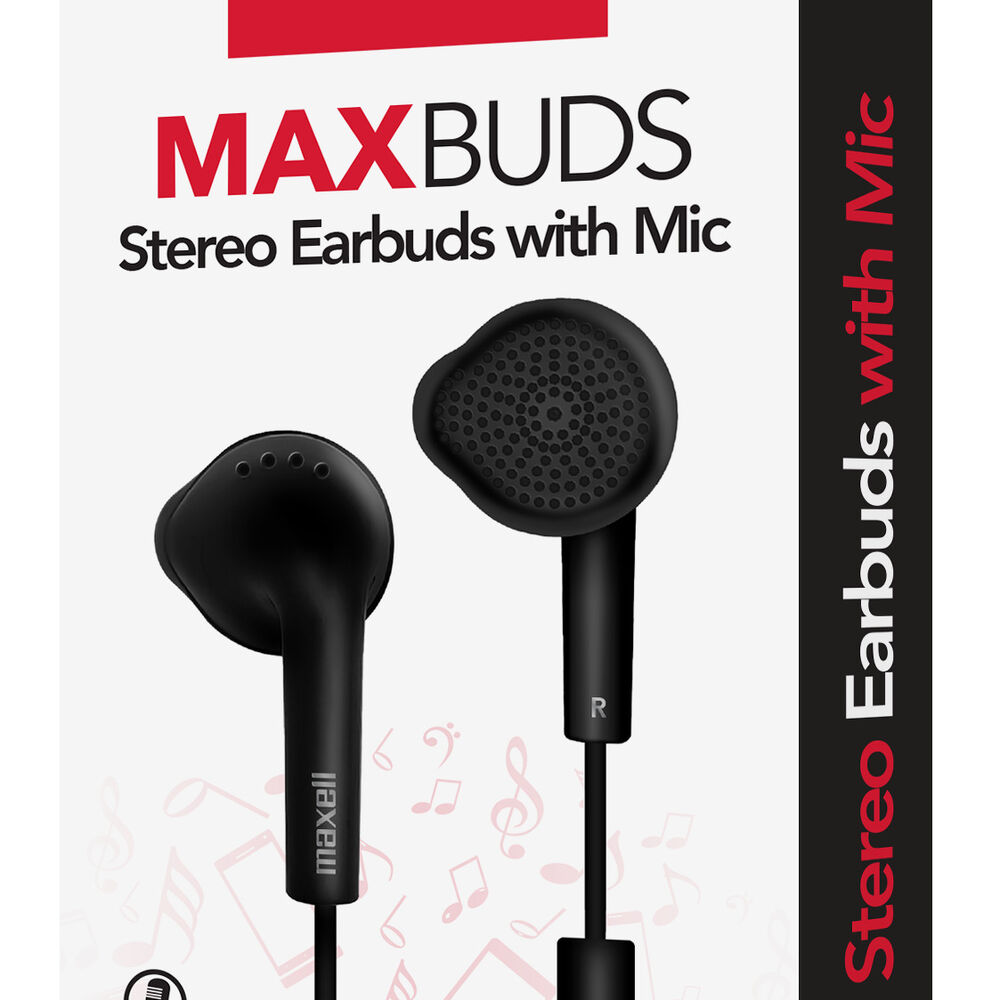 Audífonos Eb-mic Estéreo De Botón Con Mic Negro - Maxell image number 2.0