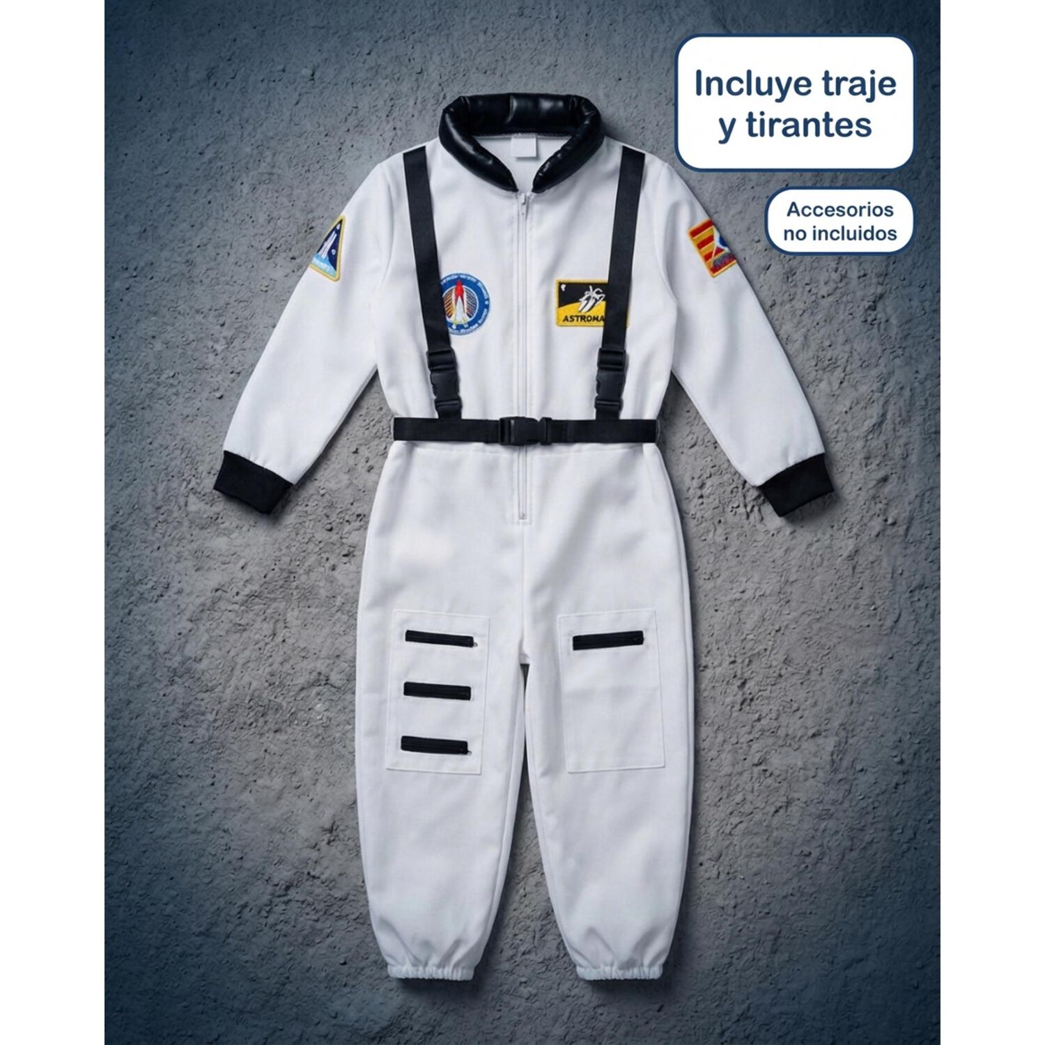 Disfraz Astronauta Cosplay Juego Rol Traje Espacial Ni&ntilde;os image number 4.0