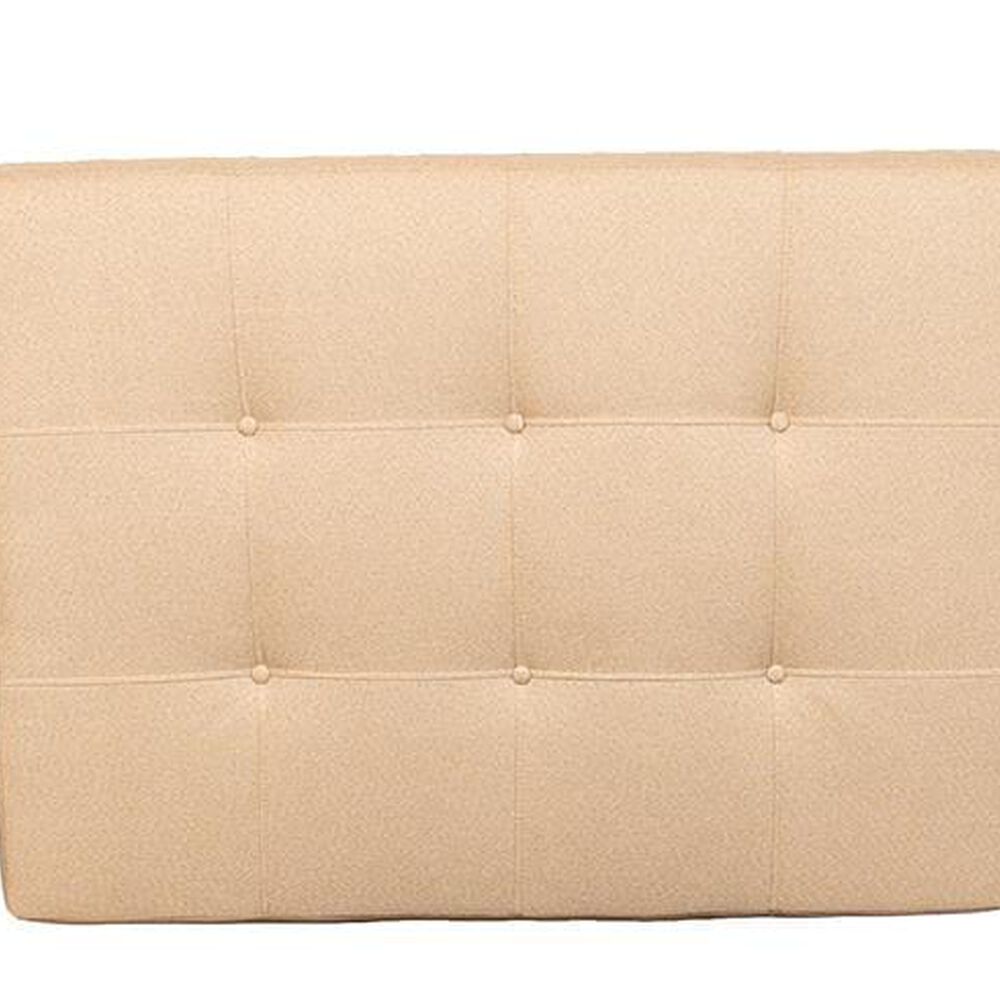 Respaldo Plaza Y Media Lino Beige image number 1.0