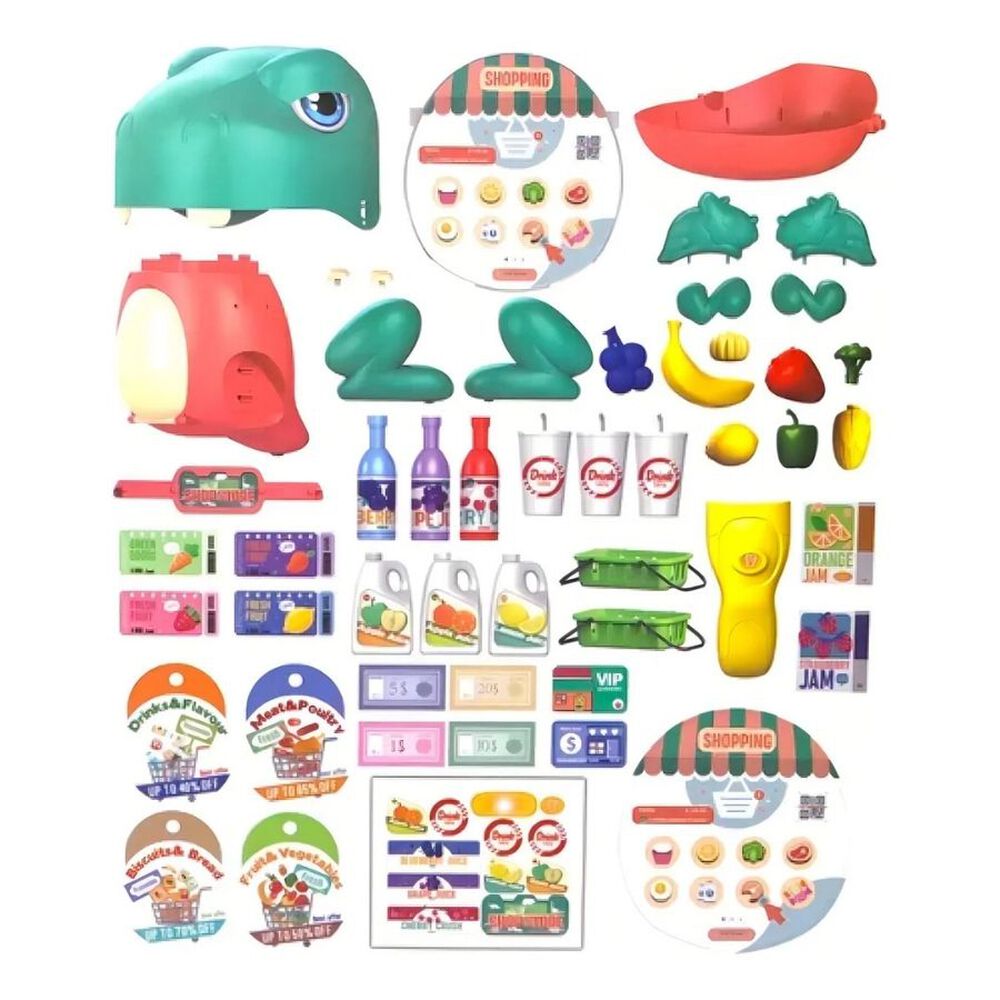 Maleta Dinosaurio Supermercado Juguete Manual 43 Piezas image number 3.0
