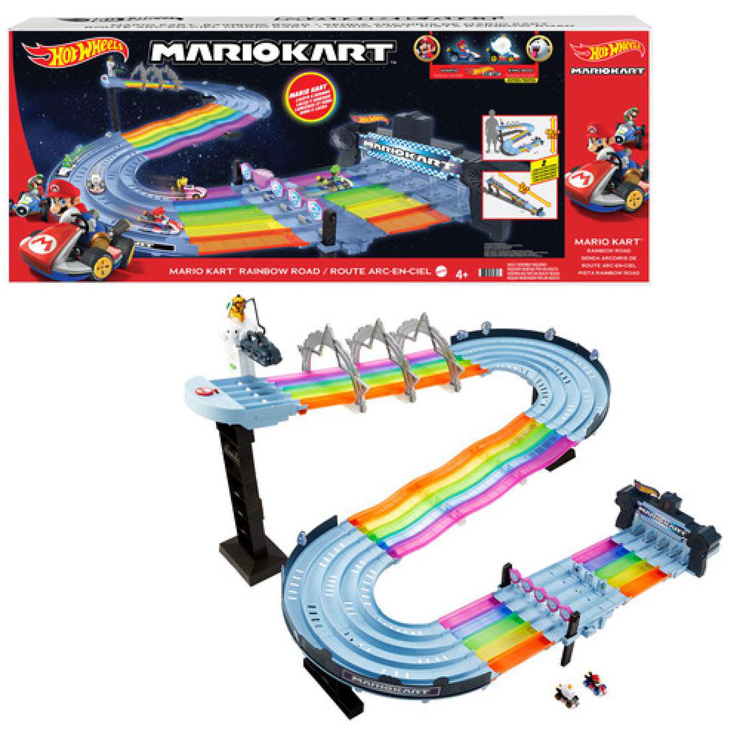 Autopista Hotwheels Gxx41 Hw Mario Kart Rainbow Road image number 8.0