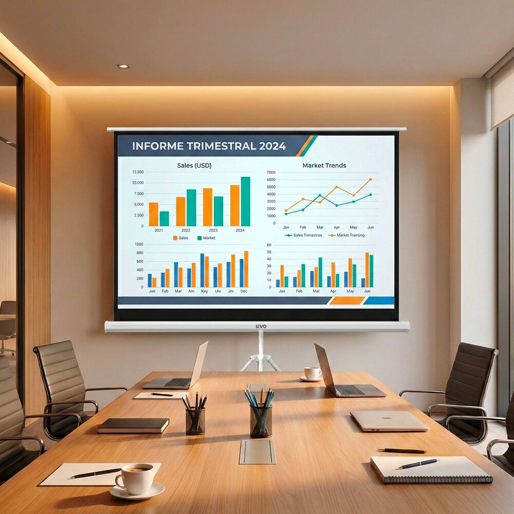 Proyector Port&aacute;til Lumix 9000lm + Tel&oacute;n 80" Levo image number 5.0