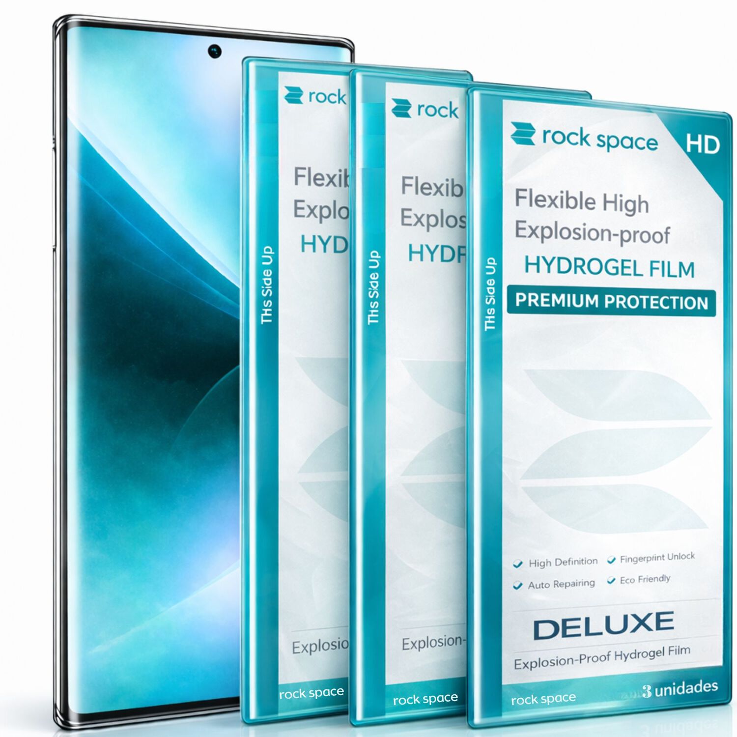Pack 3 Hidrogel Rock Space Hd Para Samsung Galaxy A23 image number 6.0