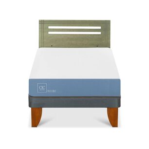 Cama Europea Cic Excellence / 1.5 Plazas / Base Normal + Respaldo