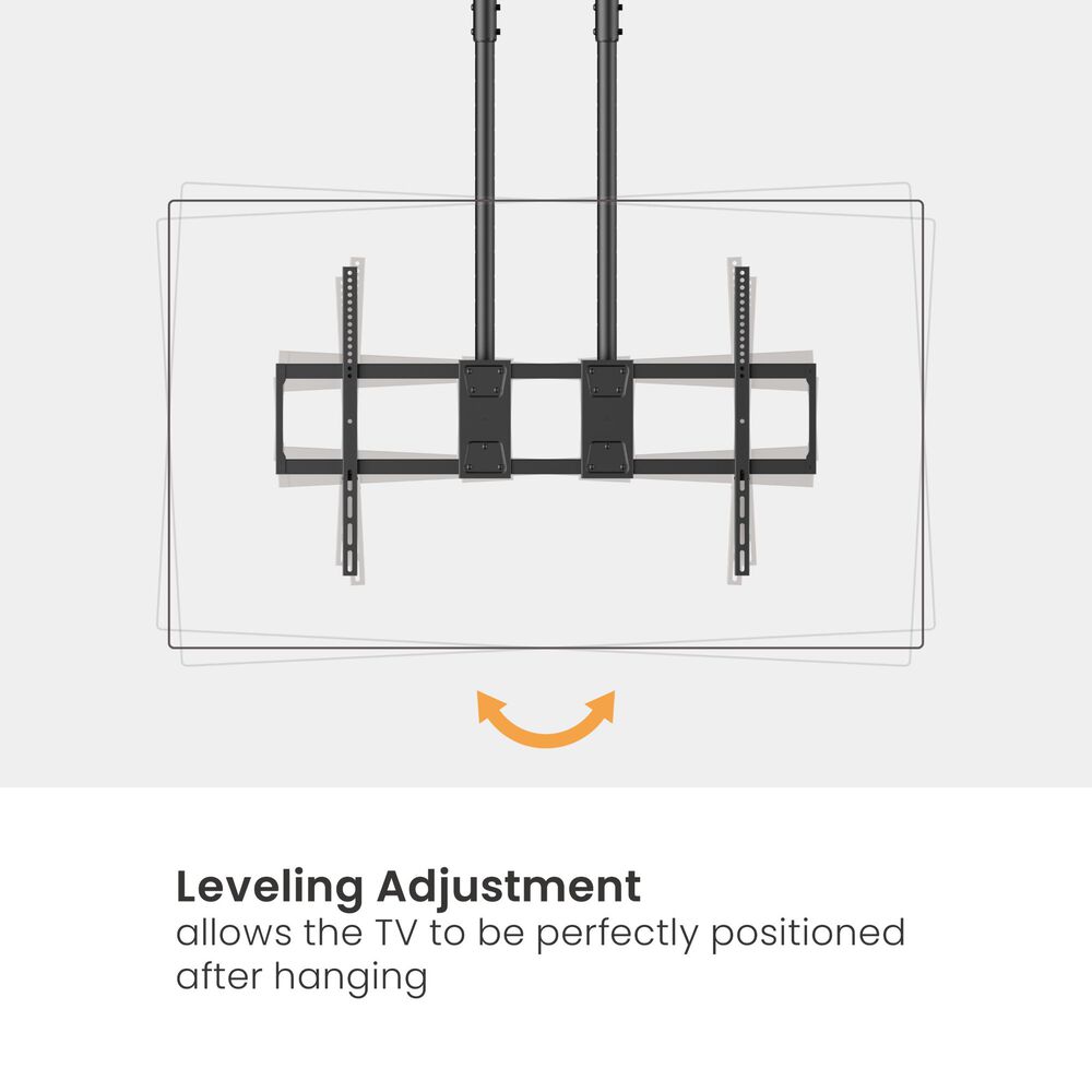 Soporte De Techo Doble Tubo Para Televisores Grandes 60"~120" Brasforma Sbrp15610l image number 6.0