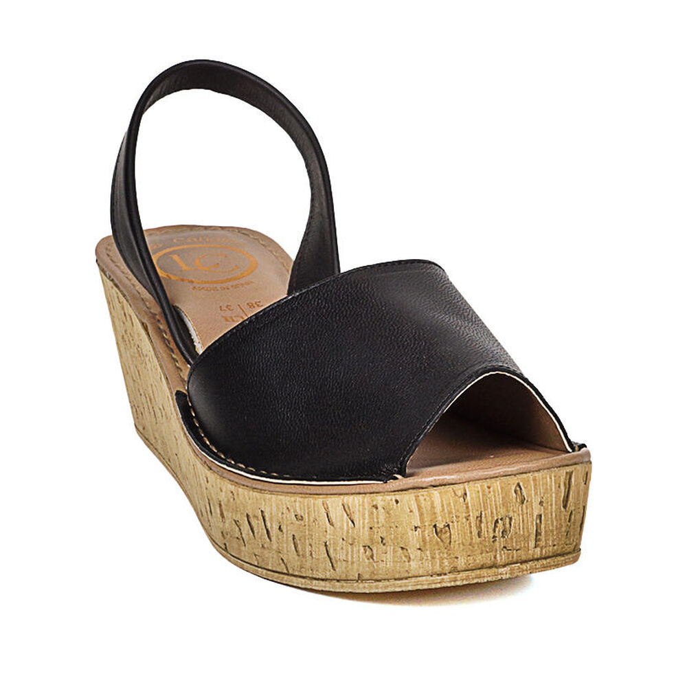 Sandalia Cuero Eliada Negro image number 3.0