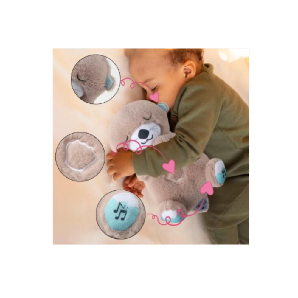 Nutria Peluche Relajante Luz Musical Juguete Respiraci&oacute;n image number 14.0