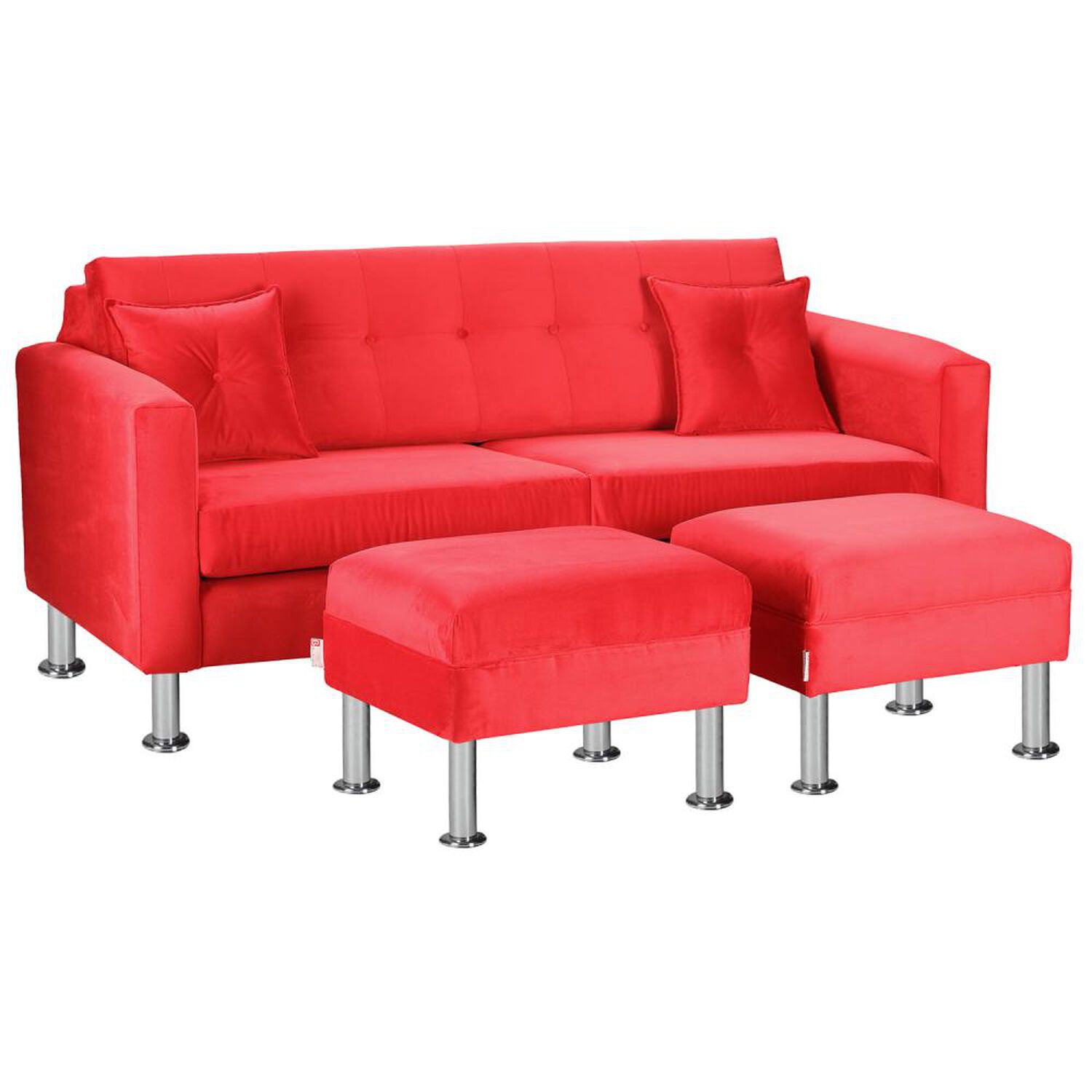 Sof&aacute; Bodevir New Retro / 3 Cuerpos + 2 Pouf image number 1.0