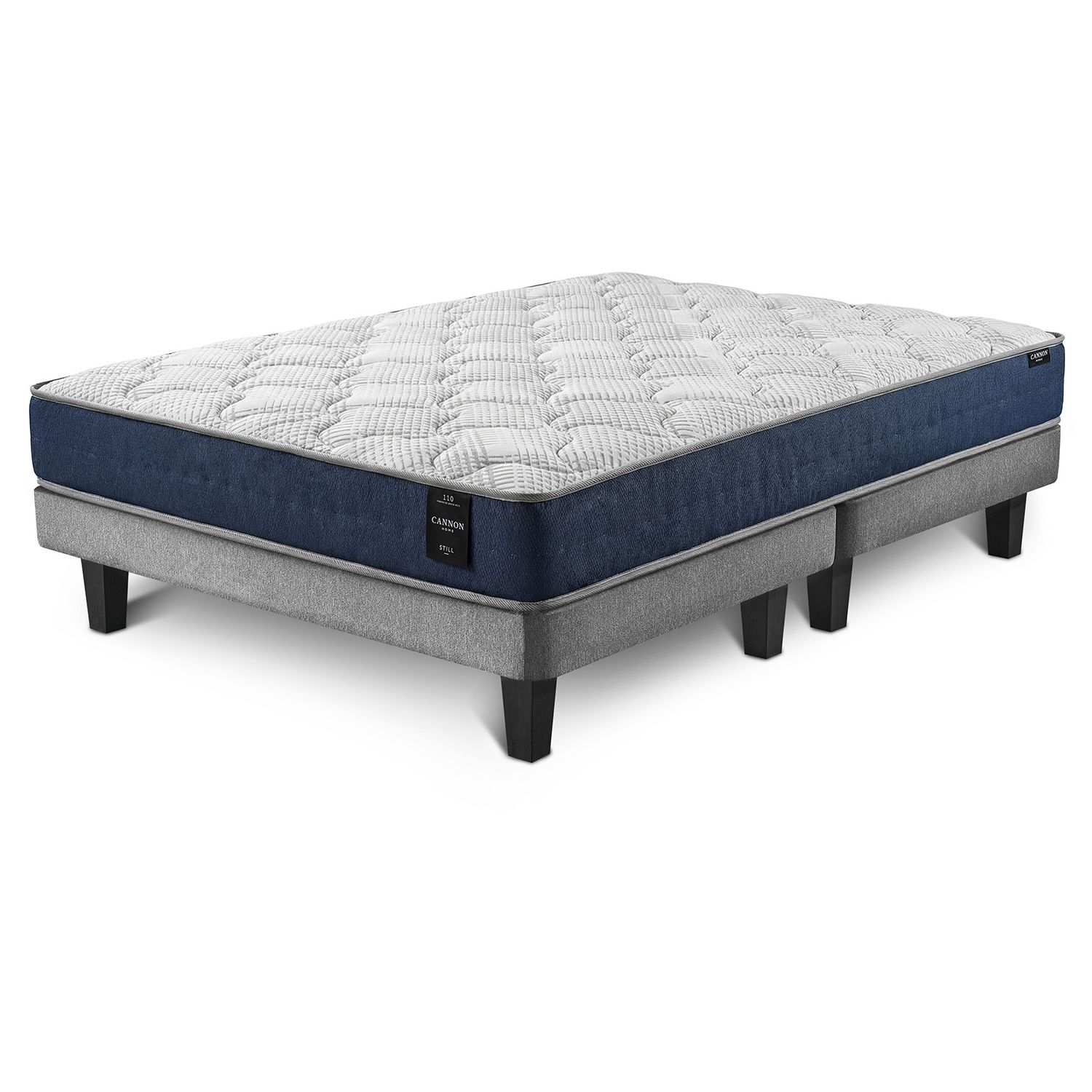 Cama Europea Cannon New Still / 2 Plazas / Base Dividida + Almohadas + Cubrecolch&oacute;n image number 5.0