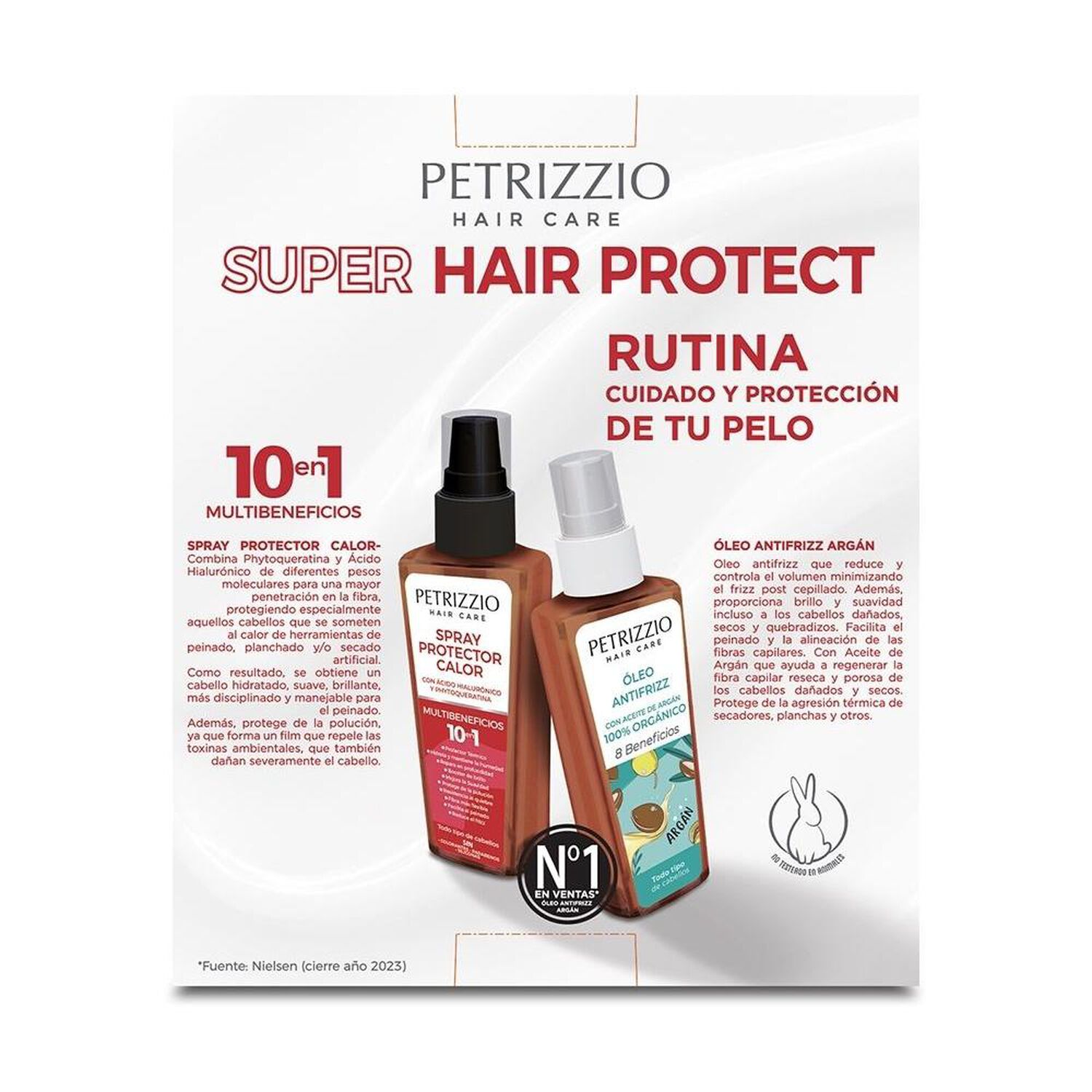 Set Capilar Spray Protector De Calor + &Oacute;leo Antifrizz Arg&aacute;n image number 2.0