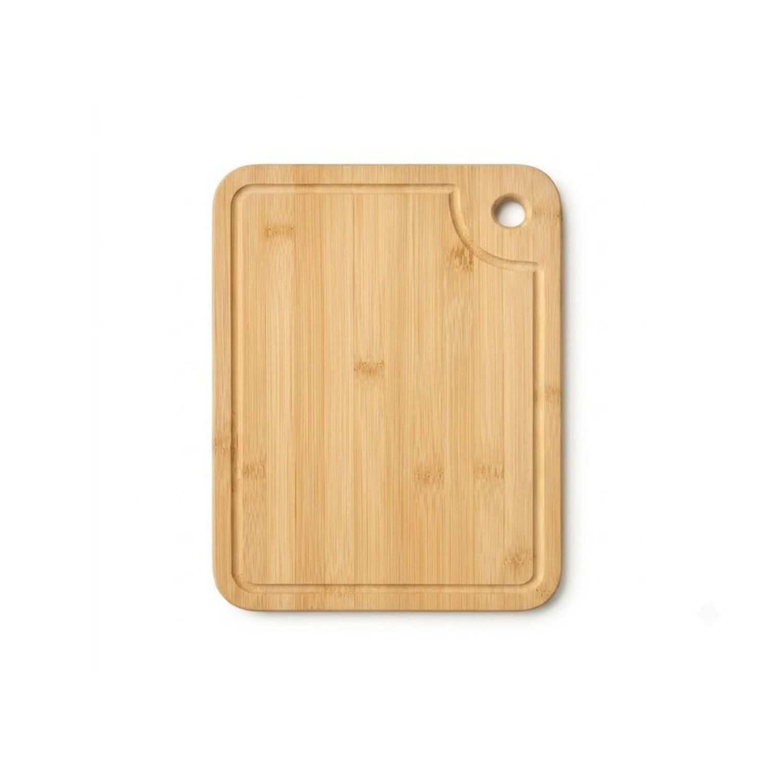 Tabla Cocina Bamb&uacute; Rectangular Antideslizante Con Ranura 28x38cm image number 0.0