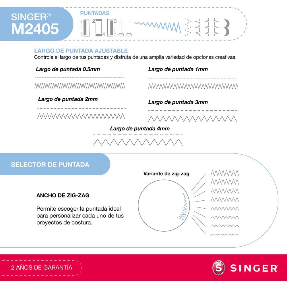Máquina de Coser Singer M2405 image number 4.0