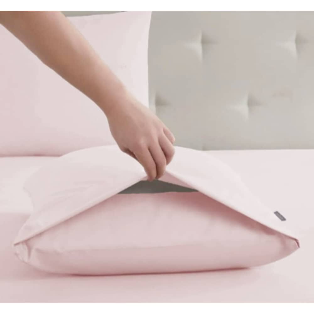 Set 4 Fundas Almohada 50x90 Gris Y Rosa image number 1.0