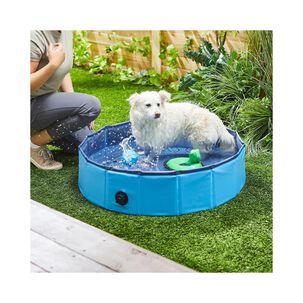 Piscina Plegable 120x30cm Para Perros Mascotas