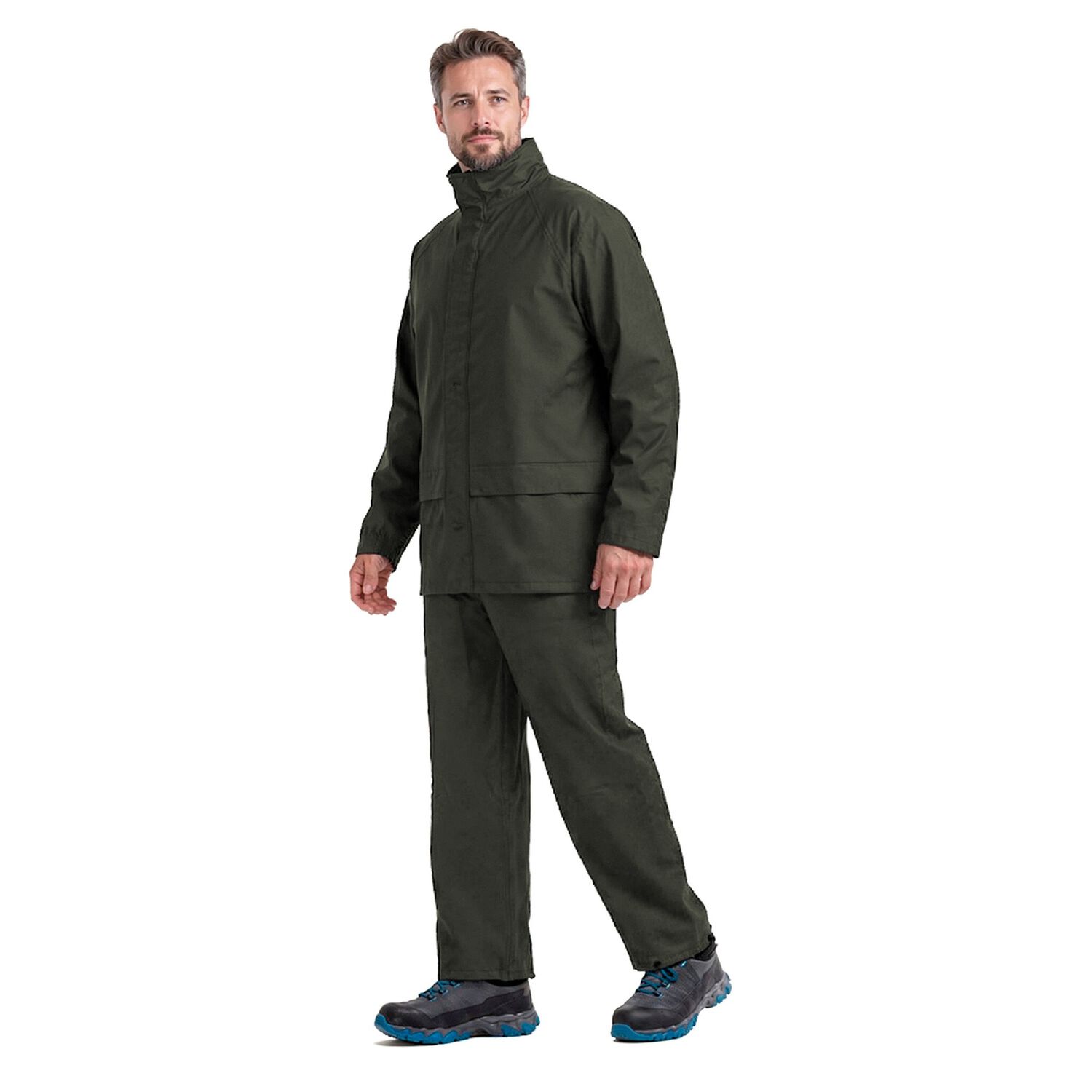 Traje Impermeable Alaska Pu/pvc Verde Petr&oacute;leo image number 3.0