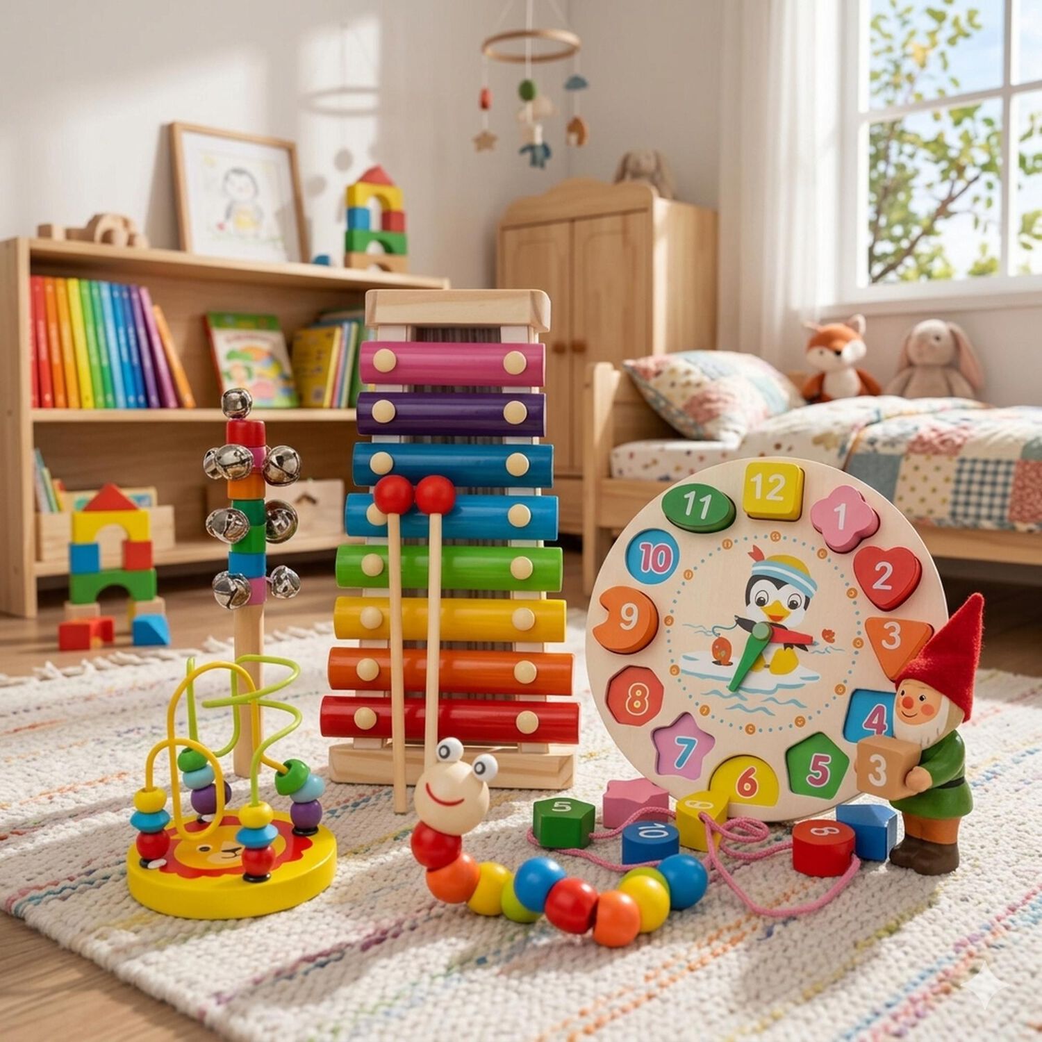 Juguetes Did&aacute;cticos Montessori Madera Cognitivo Para Ni&ntilde;os image number 0.0