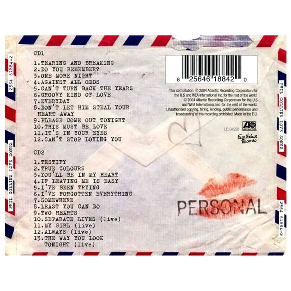 Phil Collins - Love Songs (2cd) | Cd image number 1.0