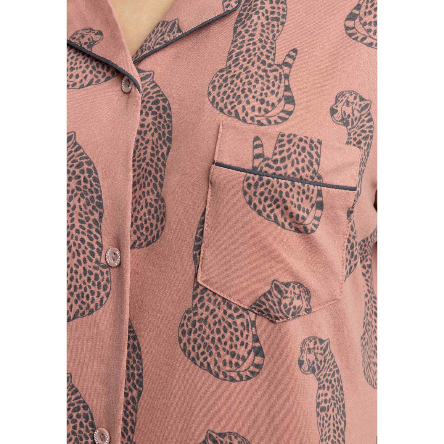 Pijama Corto Abotonado Super Soft Mujer Kayser 70.1135m-caf image number 2.0