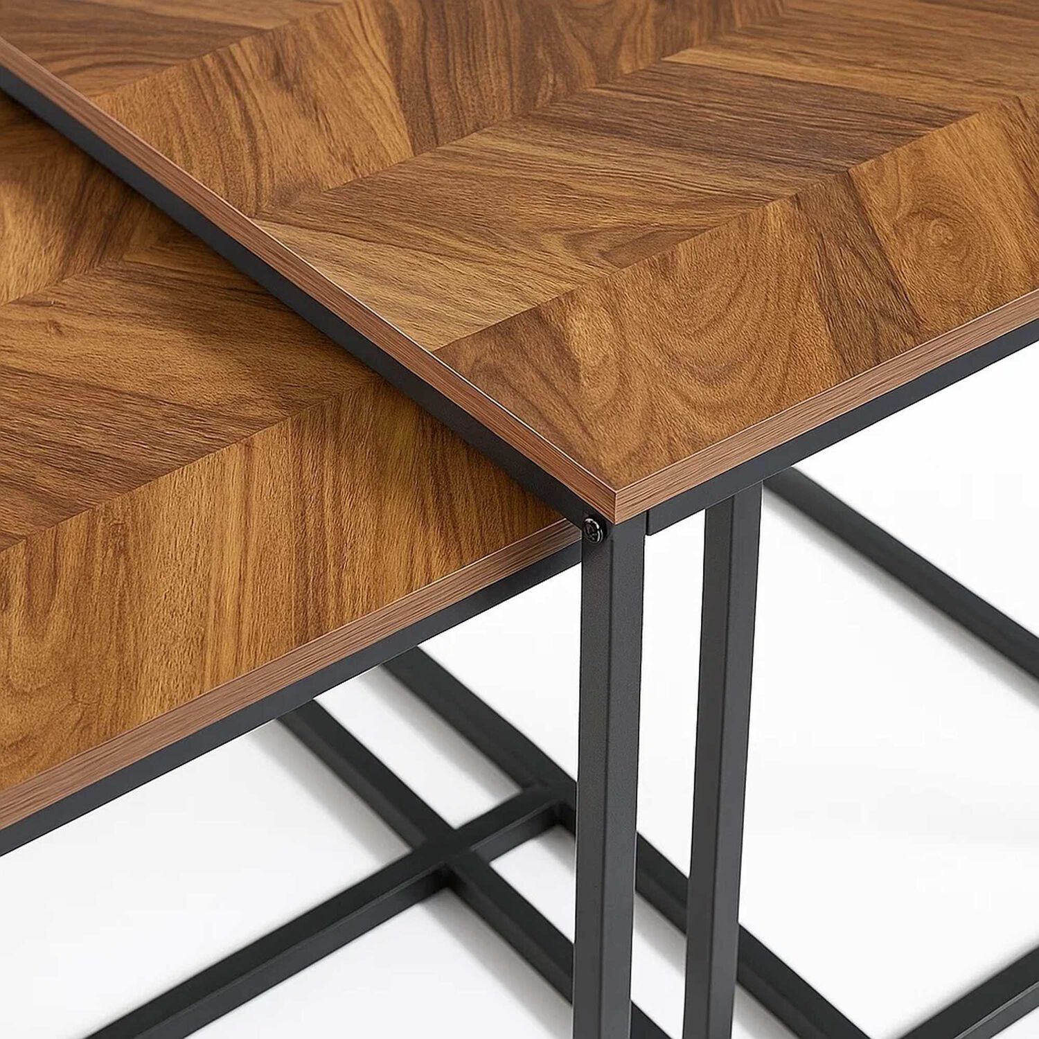 Mesa De Centro Doble Rectangular - Madera Clara image number 5.0
