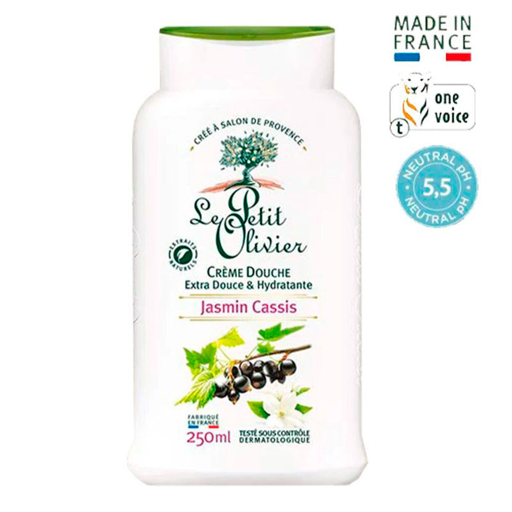 Crema De Ducha Le Petit Olivier Extra Suave Jazmin Casis 250 Ml image number 0.0