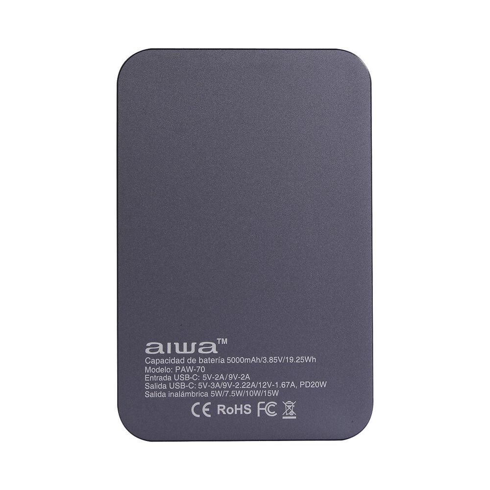 Cargador Bateria Externa Portatil Magnetica 5000mah Paw-70 image number 1.0