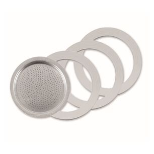 Filtro Acero Inox-2 Juntas Silicona -cafetera 4 Tazas Steel Express